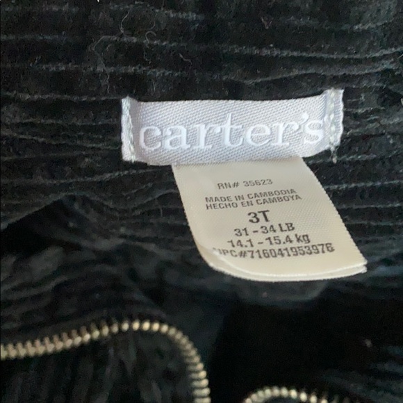 Carter’s Black Corduroy Jacket - Picture 4 of 5